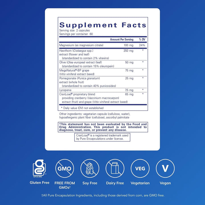 Pure Encapsulations Vascular Relax Supports Circulatory Function 120 Capsules
