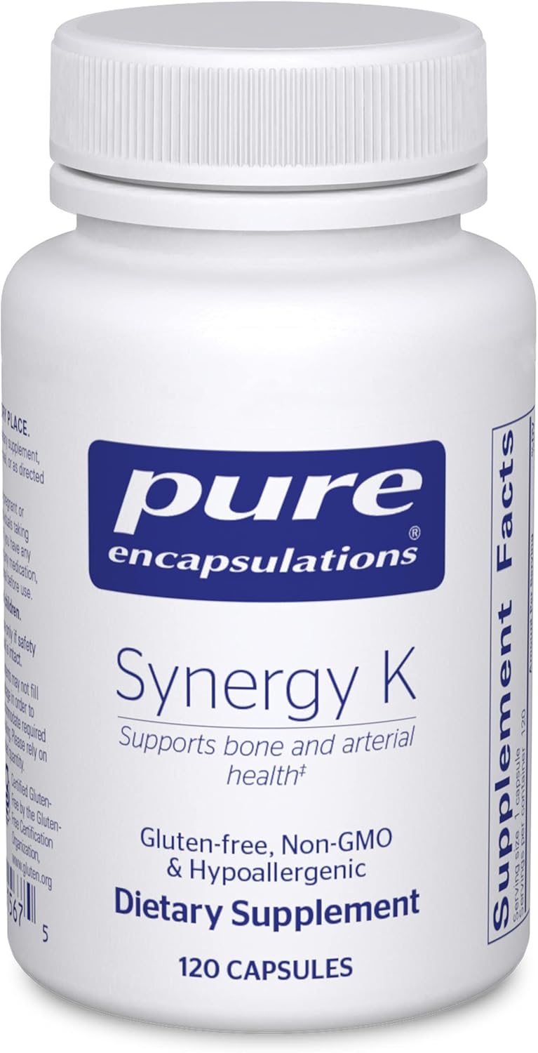 Pure Encapsulations Synergy K Supports Bone and Vascular Health 120 Capsules