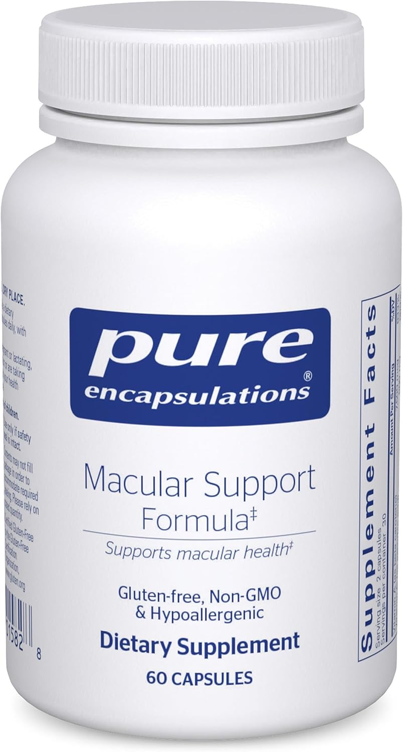 Pure Encapsulations Macular Support Supplement For Health Formula 60 Capsules
