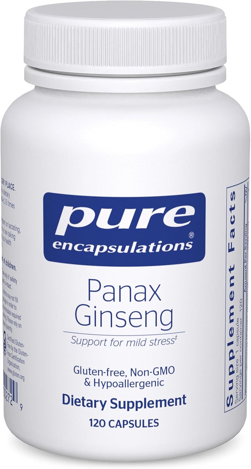 Pure Encapsulations Panax Ginseng Supports Energy and Stamina 120 Capsules