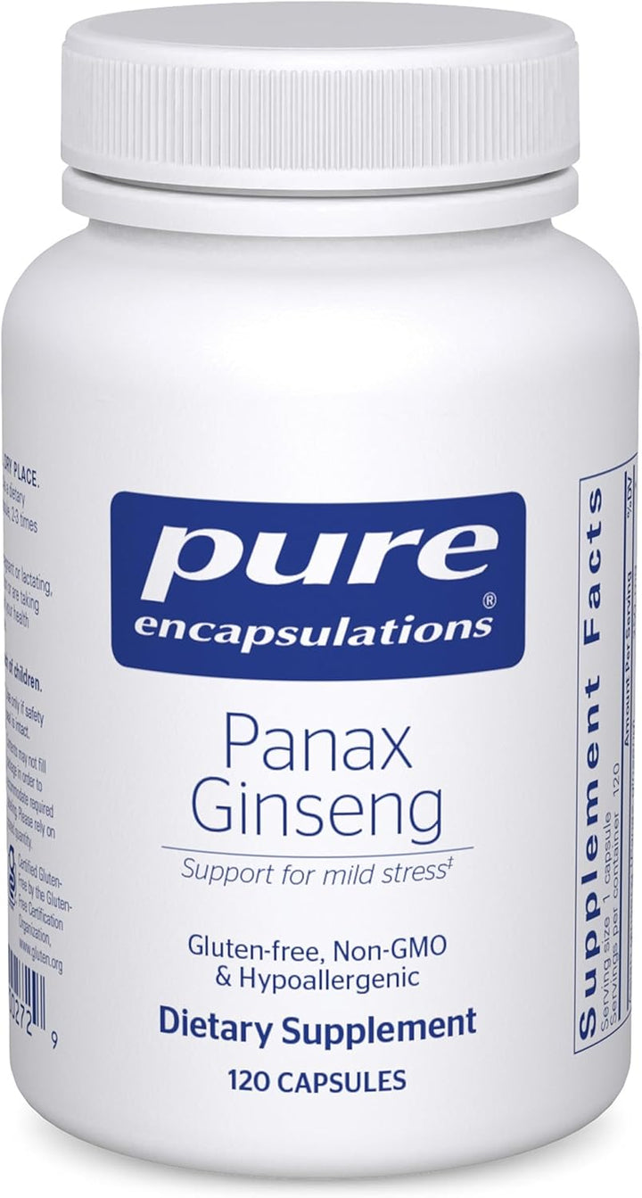 Pure Encapsulations Panax Ginseng Supports Energy and Stamina 120 Capsules