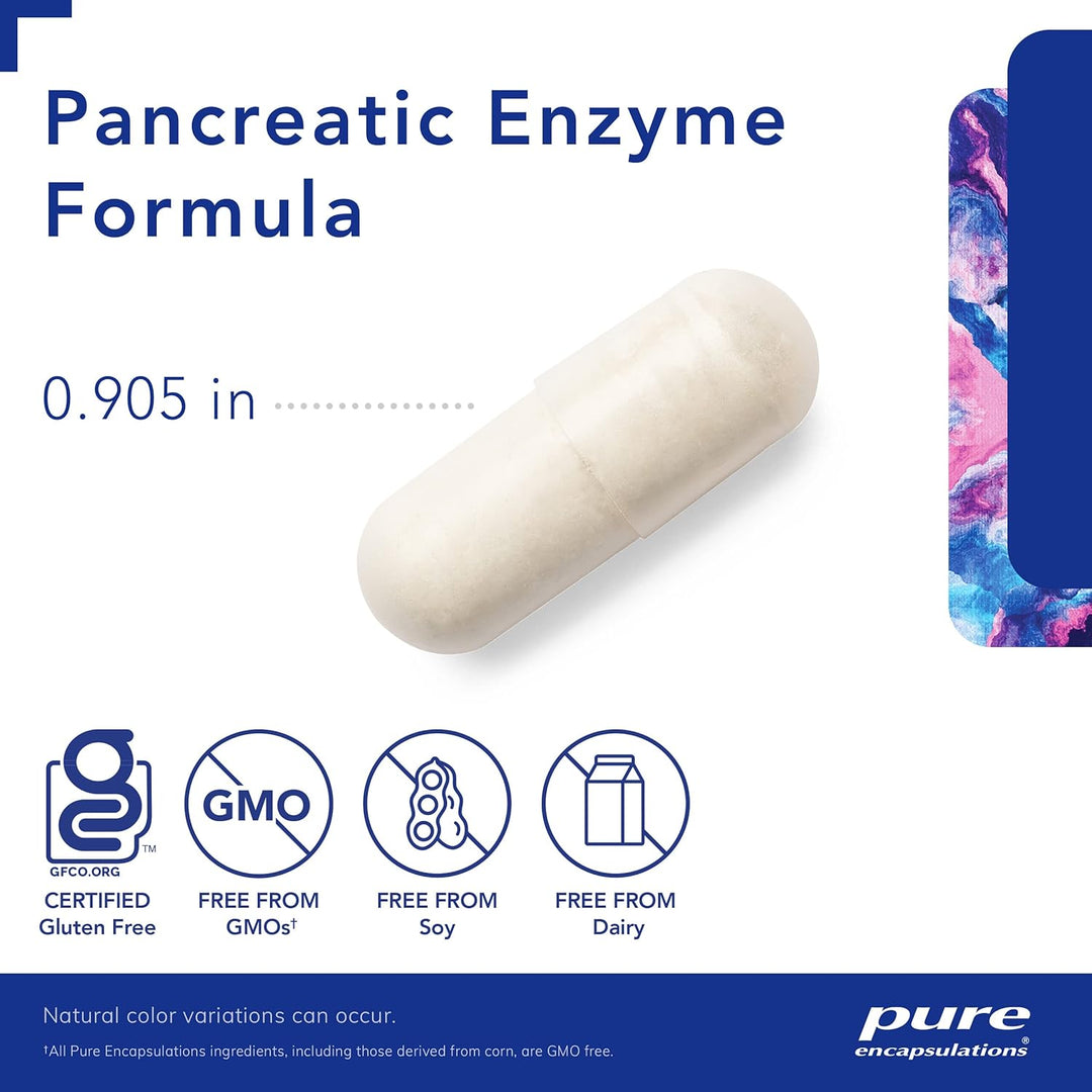 Pure Encapsulations Pancreatic Enzyme Supports Digestive Health 180 Capsules