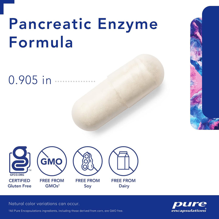 Pure Encapsulations Pancreatic Enzyme Supports Digestive Health 180 Capsules