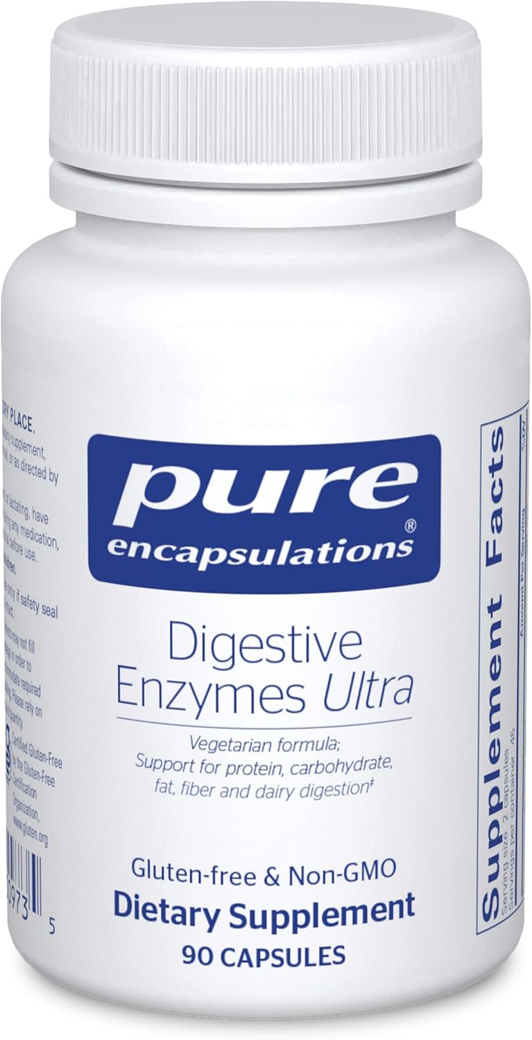 Pure Encapsulations Digestive Enzymes Ultra Supports Gut Health 90 Capsules