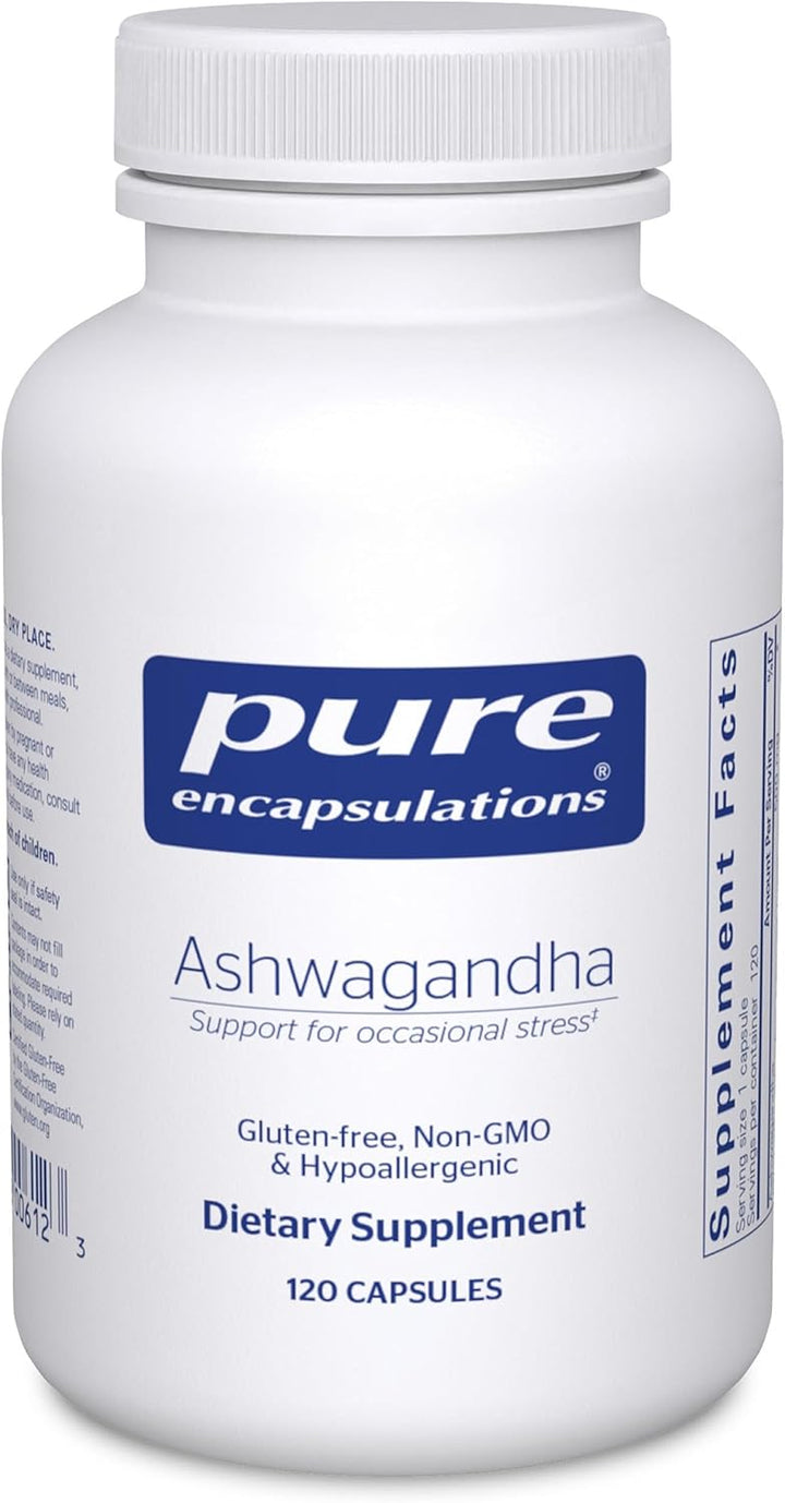 Pure Encapsulations Ashwagandha Extract Support Metabolism and Immunity 120 Caps