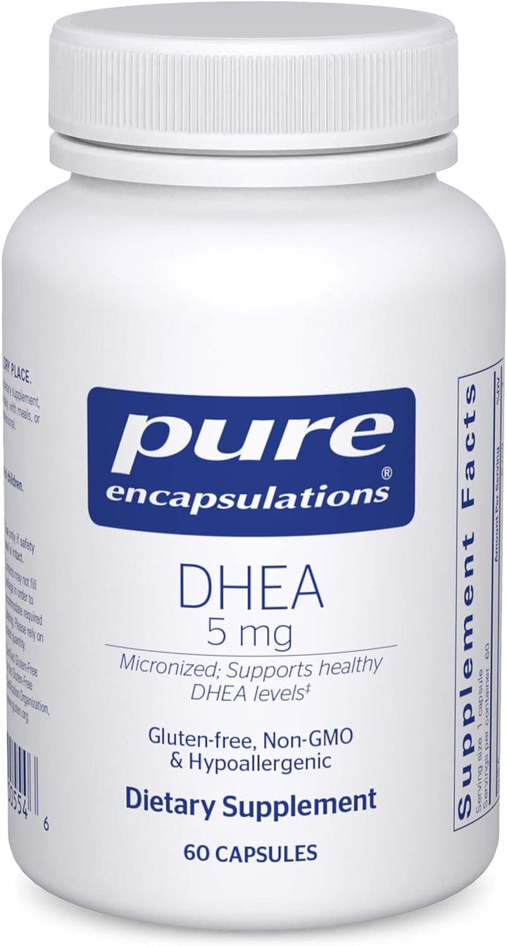 Pure Encapsulations DHEA 5 mg Vegan Supports Immune Hormone Balance 60 Capsules
