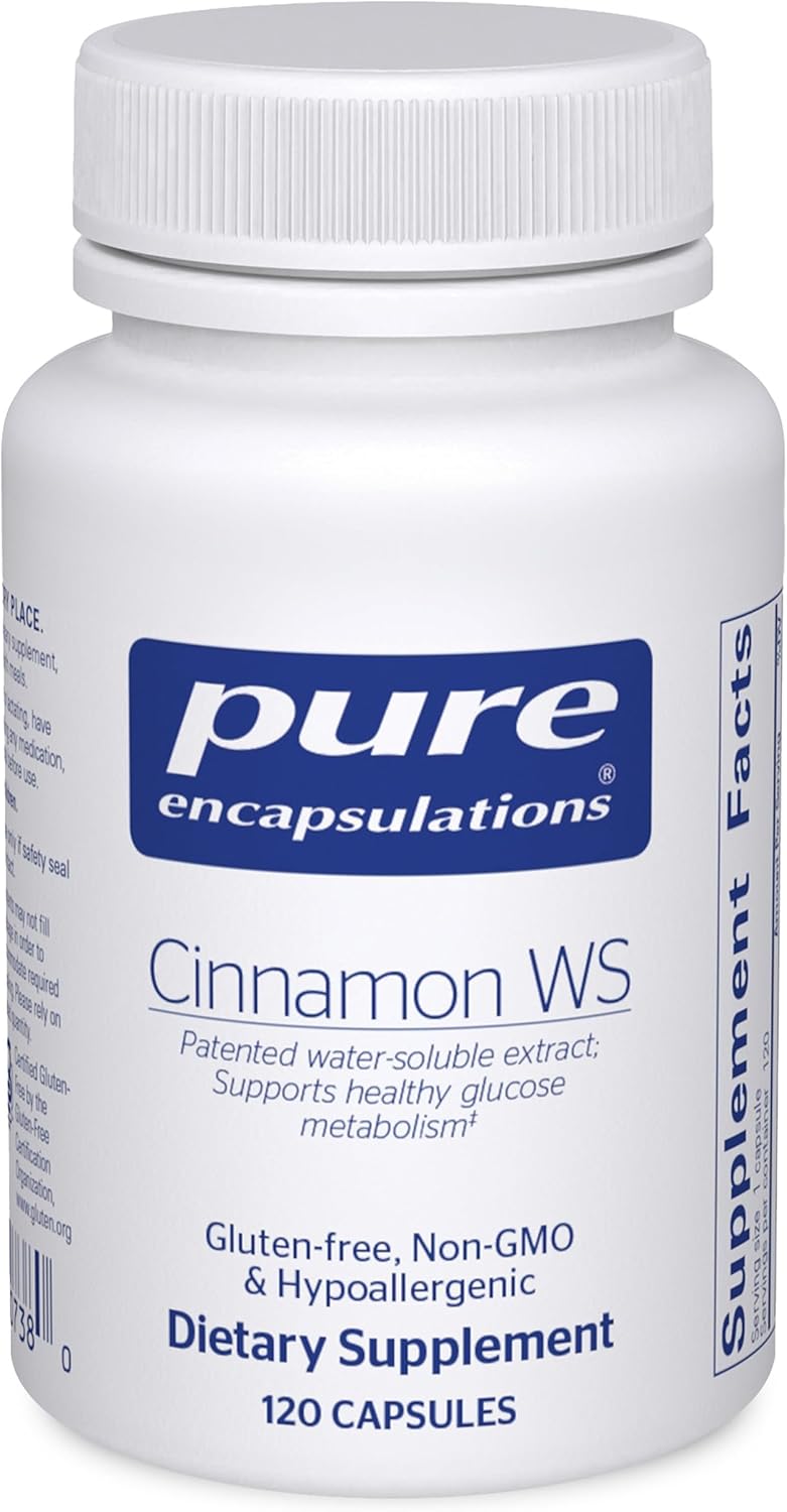 Pure Encapsulations Cinnamon WS Supports Metabolic Balance 120 Capsules