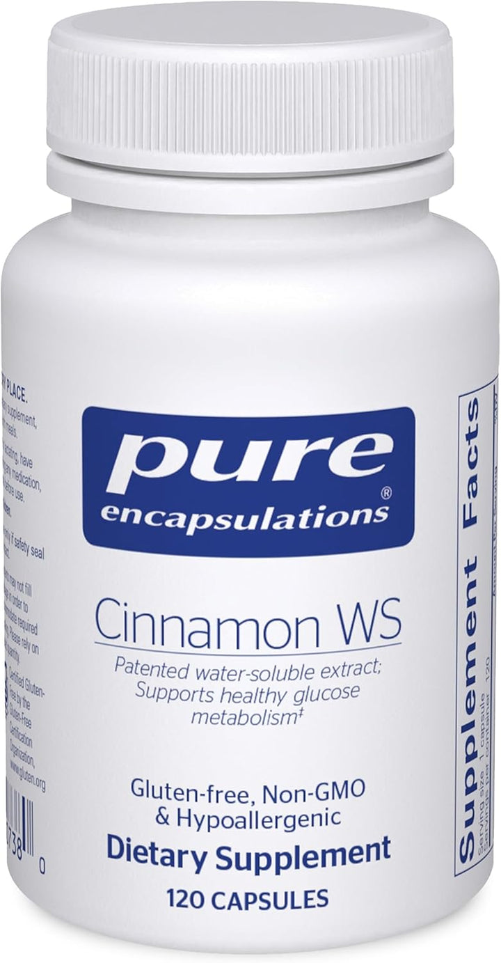 Pure Encapsulations Cinnamon WS Supports Metabolic Balance 120 Capsules