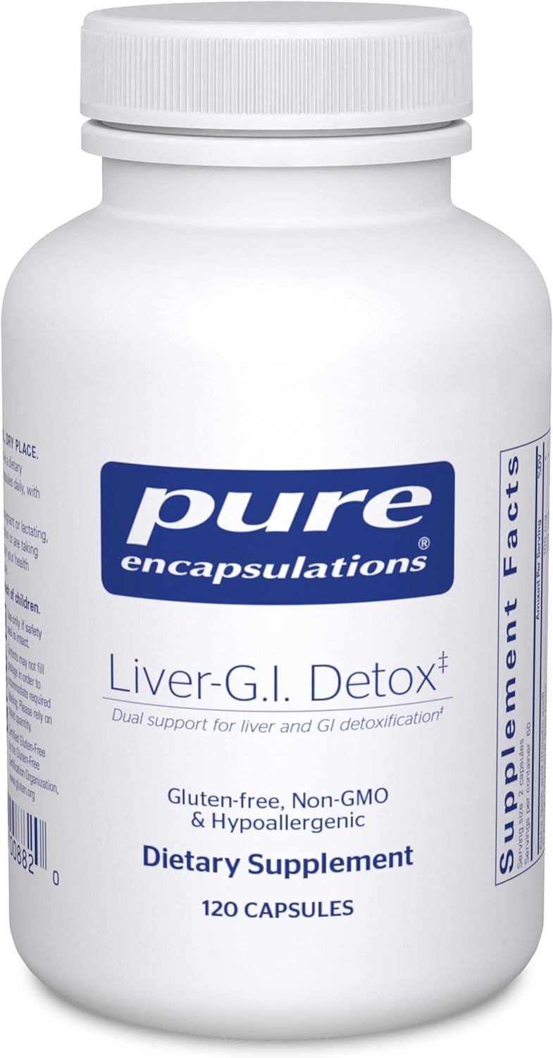 Pure Encapsulations Liver G.I Detox Supports Digestive Health 120 Capsules