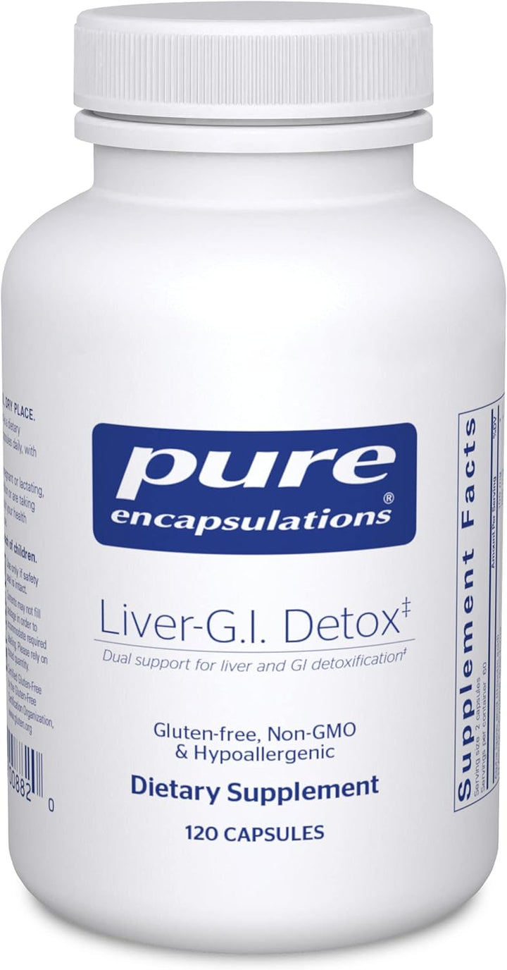 Pure Encapsulations Liver G.I Detox Supports Digestive Health 120 Capsules
