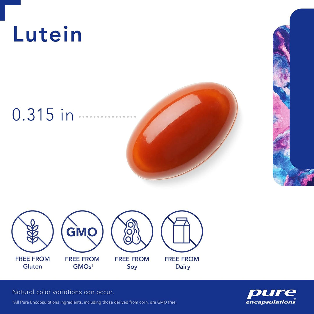Pure Encapsulations Lutein 20 mg For Eye Vision Antioxidant Support 120 Capsules