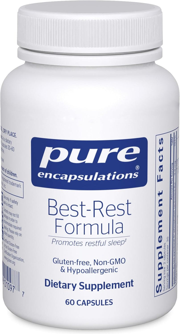 Pure Encapsulations Best Rest Formula Supports Relaxation Sleep 60 Capsules
