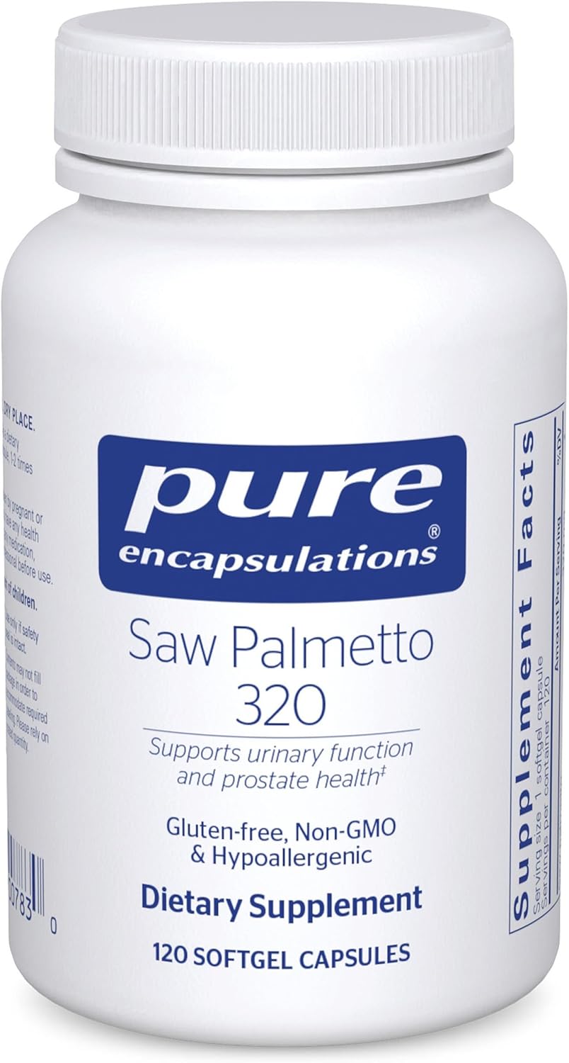 Pure Encapsulations Saw Palmetto Supports Metabolism Urinary Health 120 Softgels