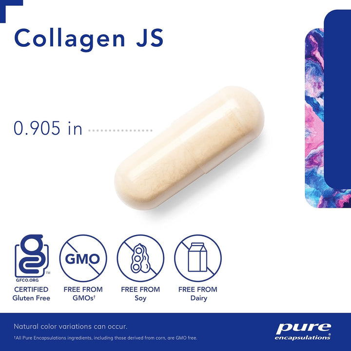 Pure Encapsulations Collagen JS For Skin Joint Mobility Support 120 Capsules