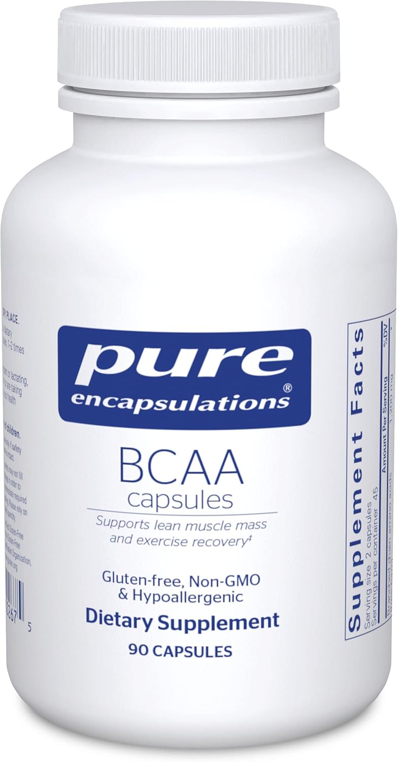 Pure Encapsulations BCAA Supports Muscle Function Exercise 90 Capsules