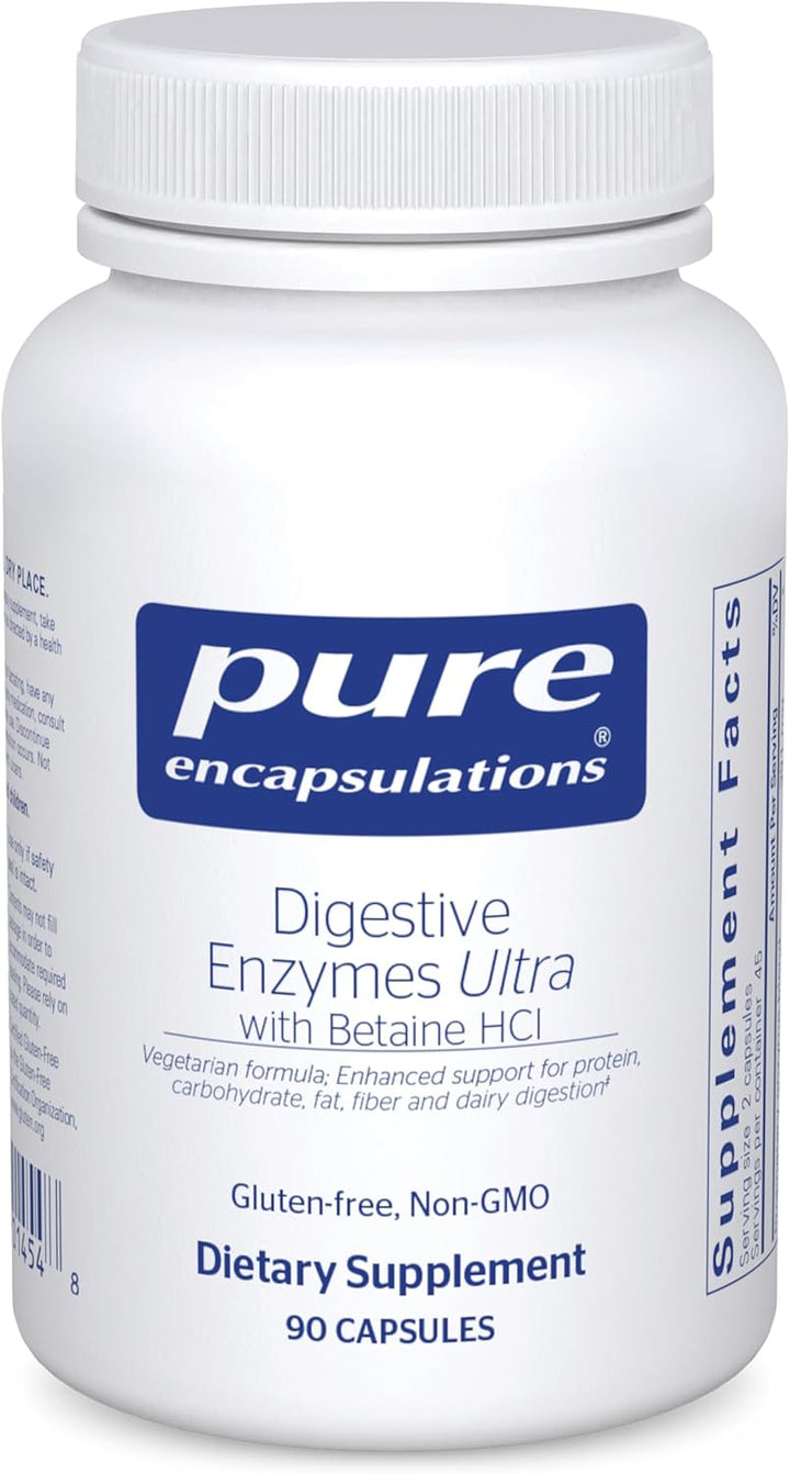 Pure Encapsulations Digestive Enzymes Ultra with Betaine HCL 90 Capsules