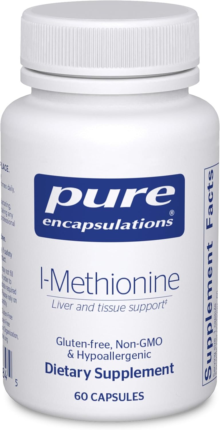 Pure Encapsulations L-Methionine Supports Liver Nerve Health 60 Capsules