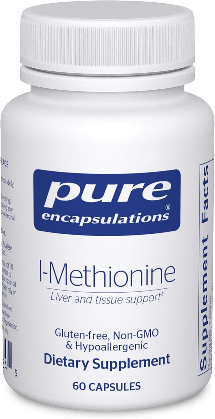 Pure Encapsulations L-Methionine Supports Liver Nerve Health 60 Capsules