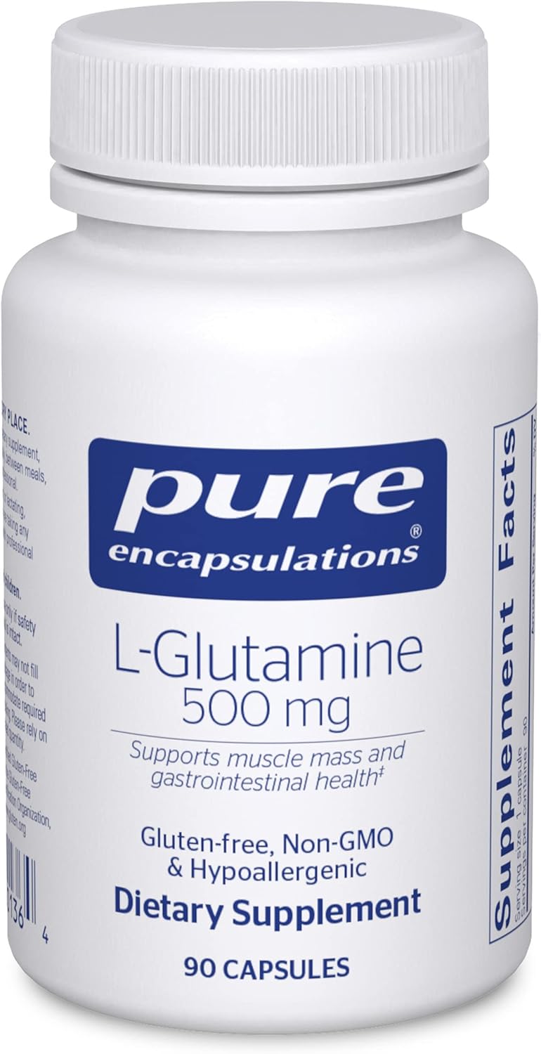 Pure Encapsulations L Glutamine Supports Gut and Muscle Health 90 Capsules