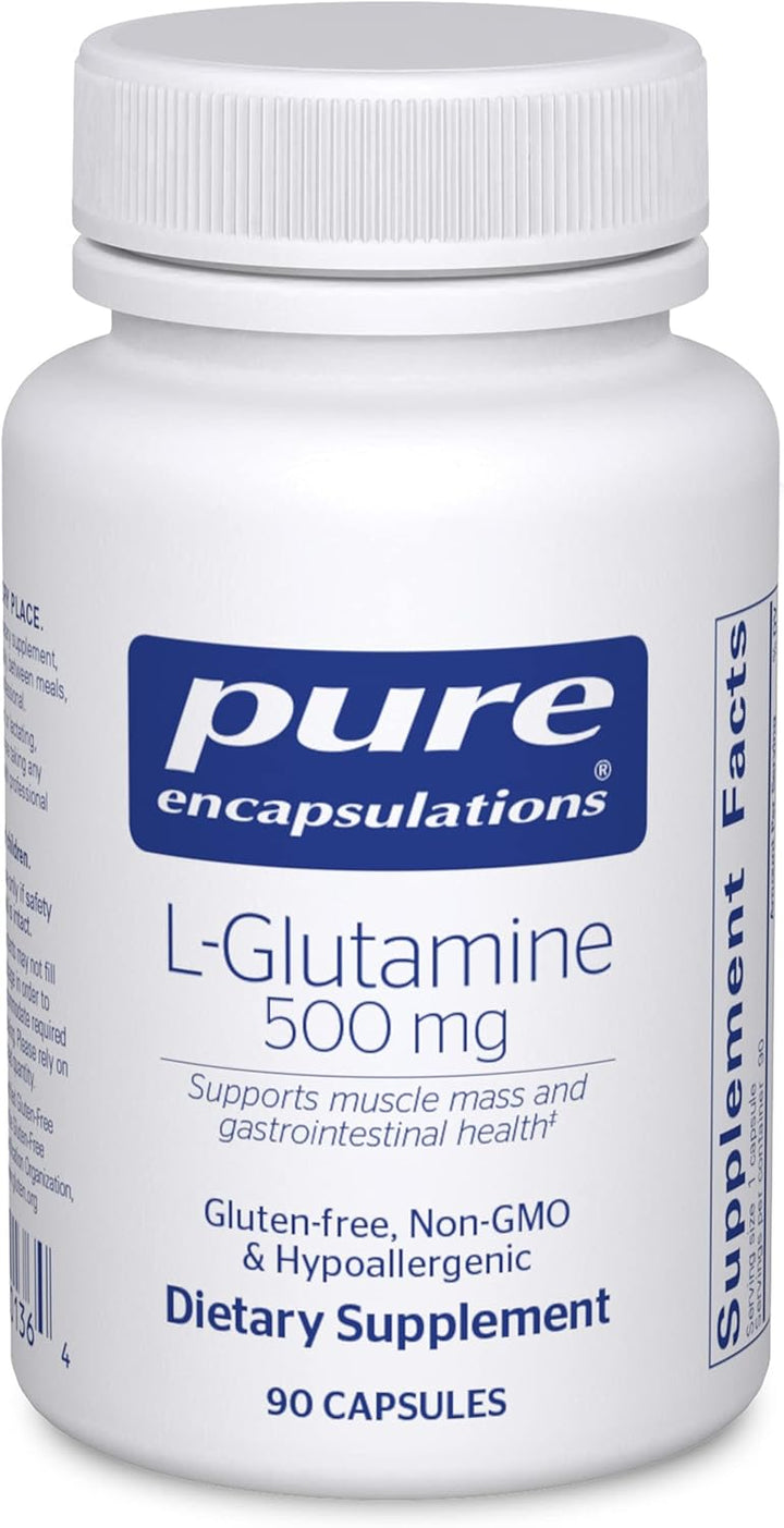Pure Encapsulations L Glutamine Supports Gut and Muscle Health 90 Capsules