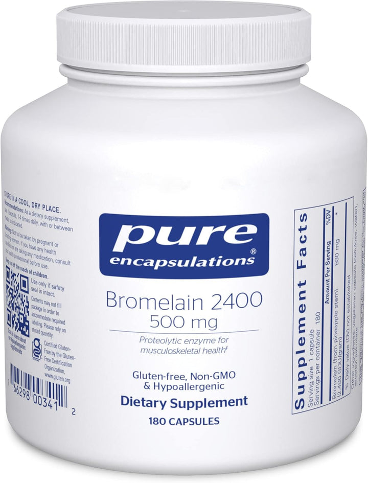 Pure Encapsulations Bromelain 2400 Supports Joints and Muscles 180 Capsules