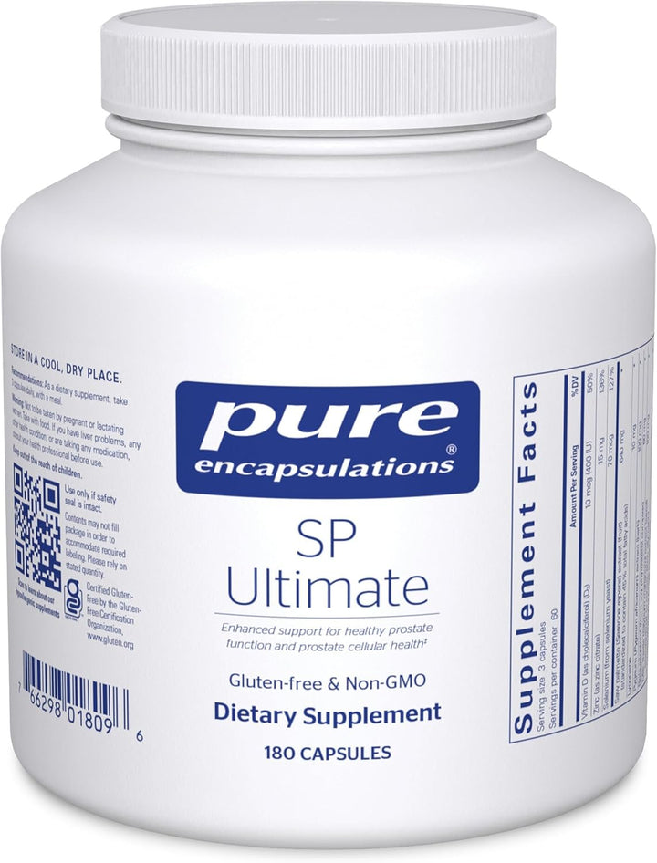 Pure Encapsulations SP Ultimate Supports Prostate Cellular Health 180 Capsules