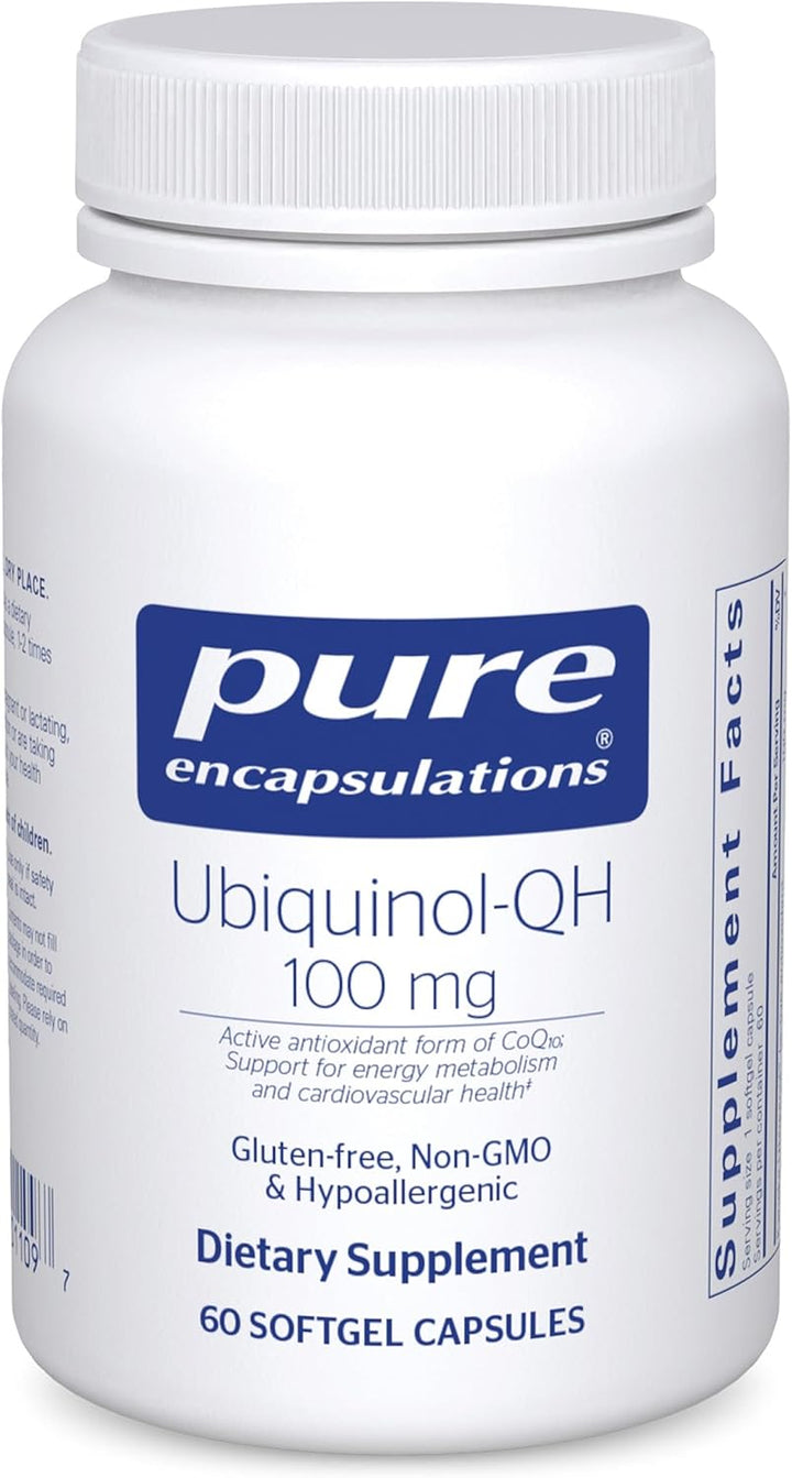 Pure Encapsulations Ubiquinol QH Energy Heart Support Supplement 60 Softgels