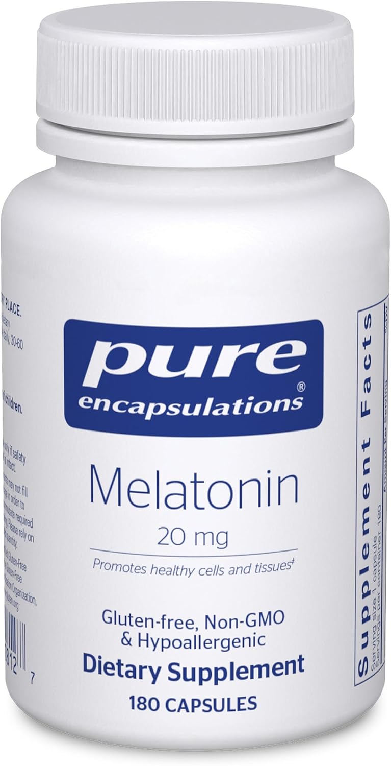 Pure Encapsulations Melatonin Supports Cellular and Immune Health 180 Capsules