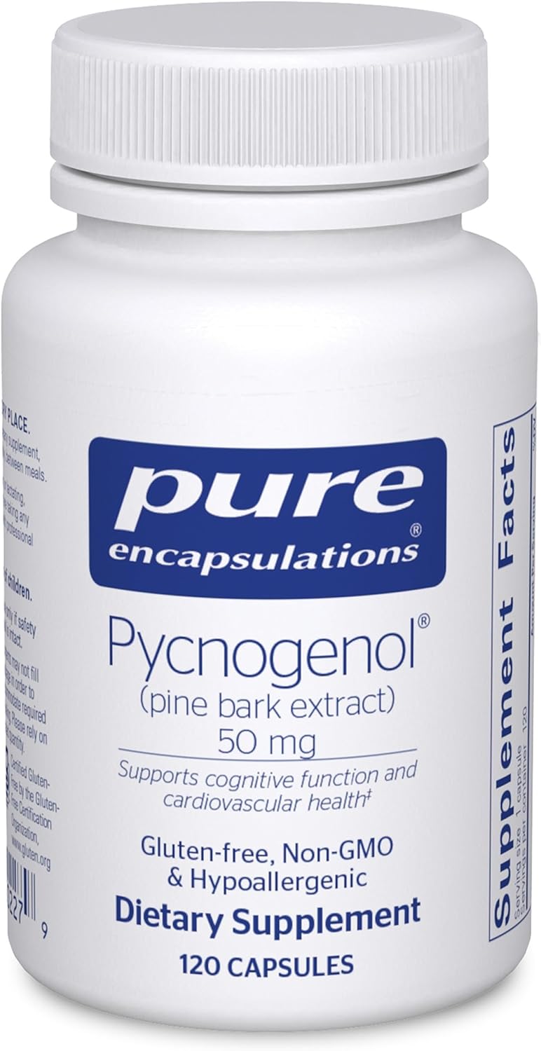 Pure Encapsulations Pycnogenol Pine Bark Extract 50 mg 120 Capsules