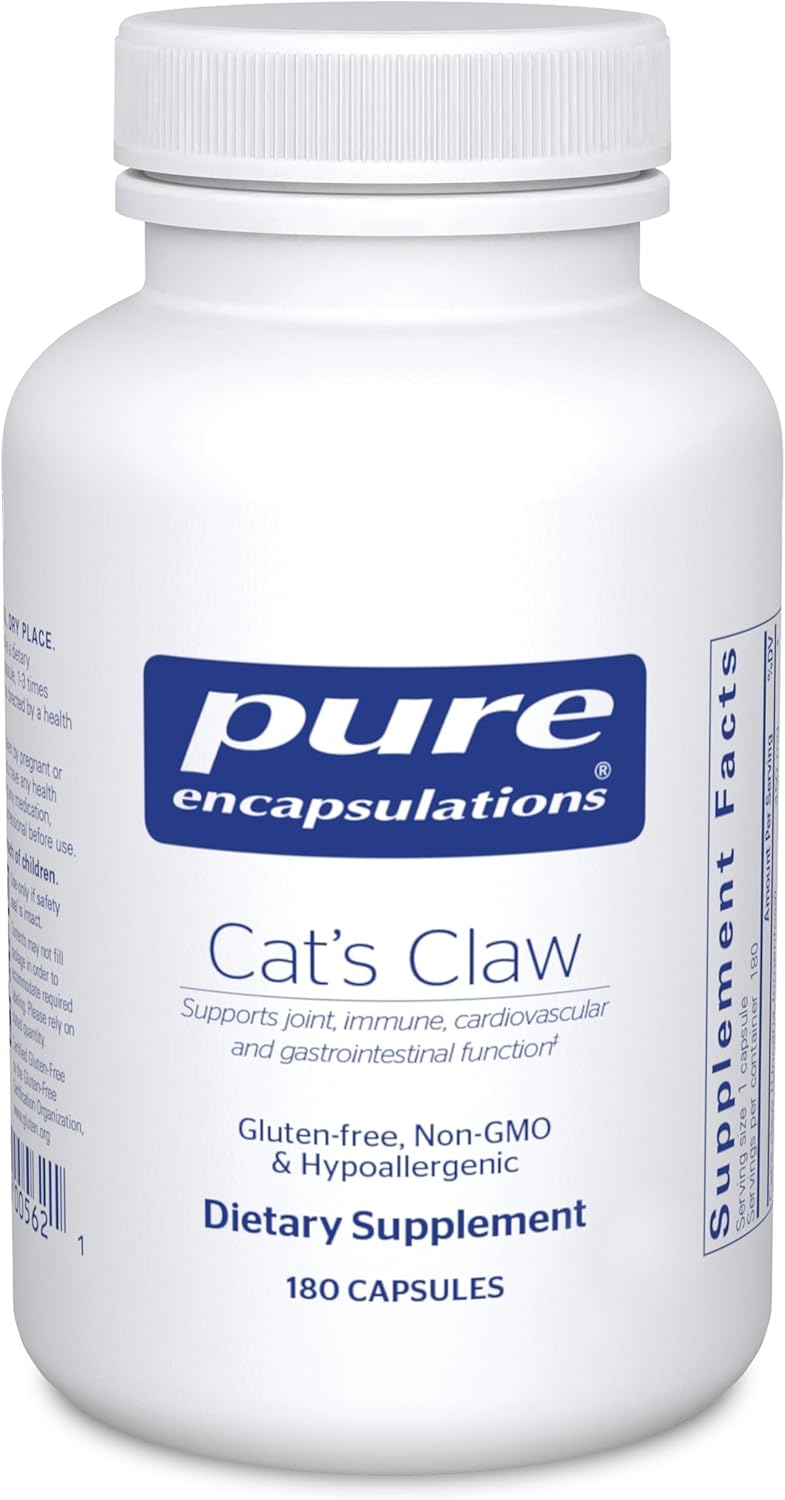 Pure Encapsulations Cats Claw Supports Immune and Joint Health 180 Capsules