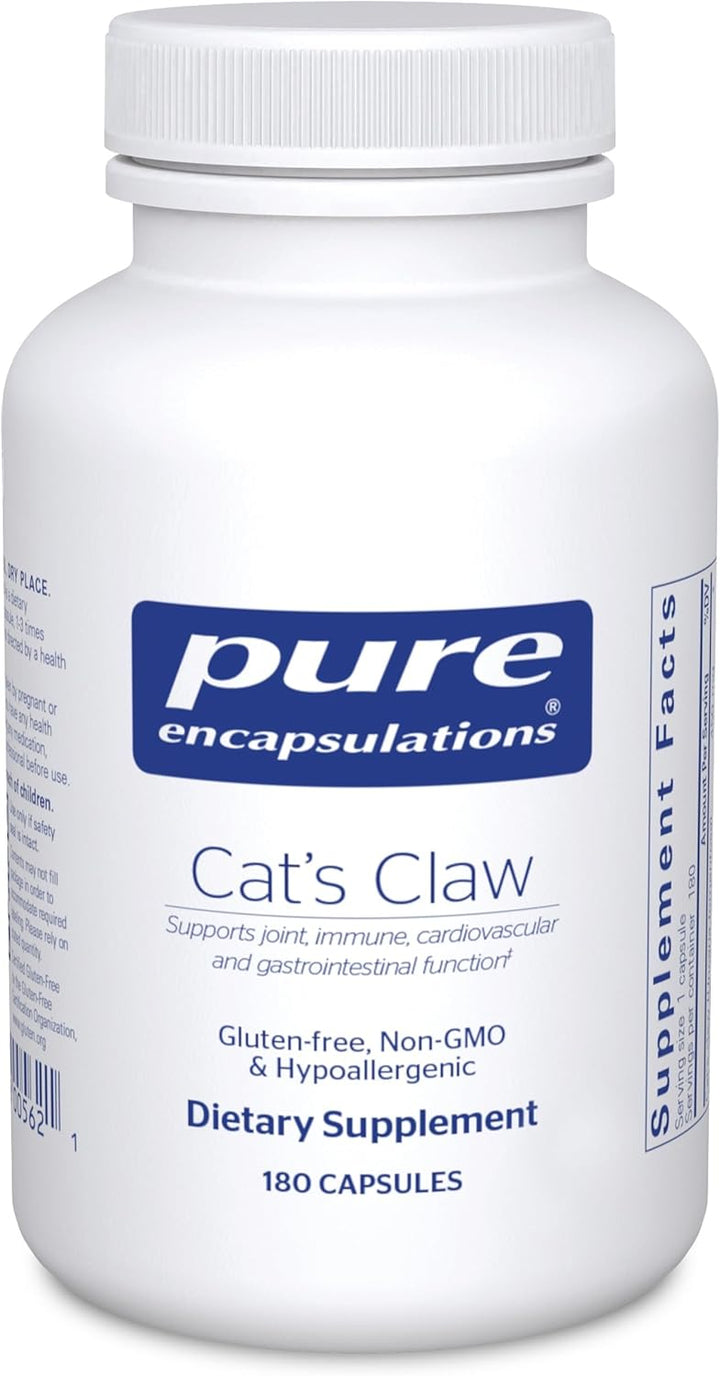 Pure Encapsulations Cats Claw Supports Immune and Joint Health 180 Capsules