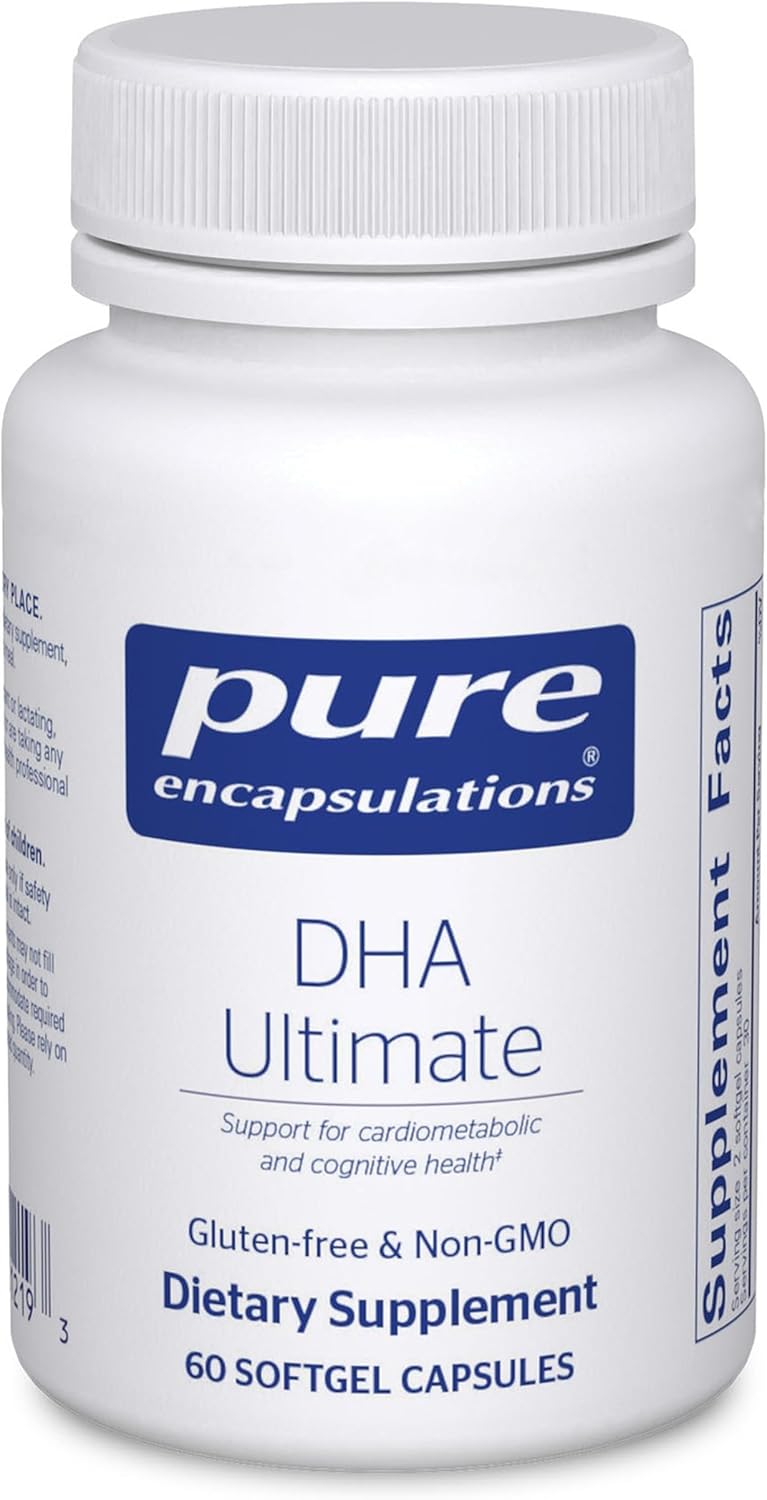 Pure Encapsulations DHA Ultimate Supports Brain and Heart Health 60 Softgels