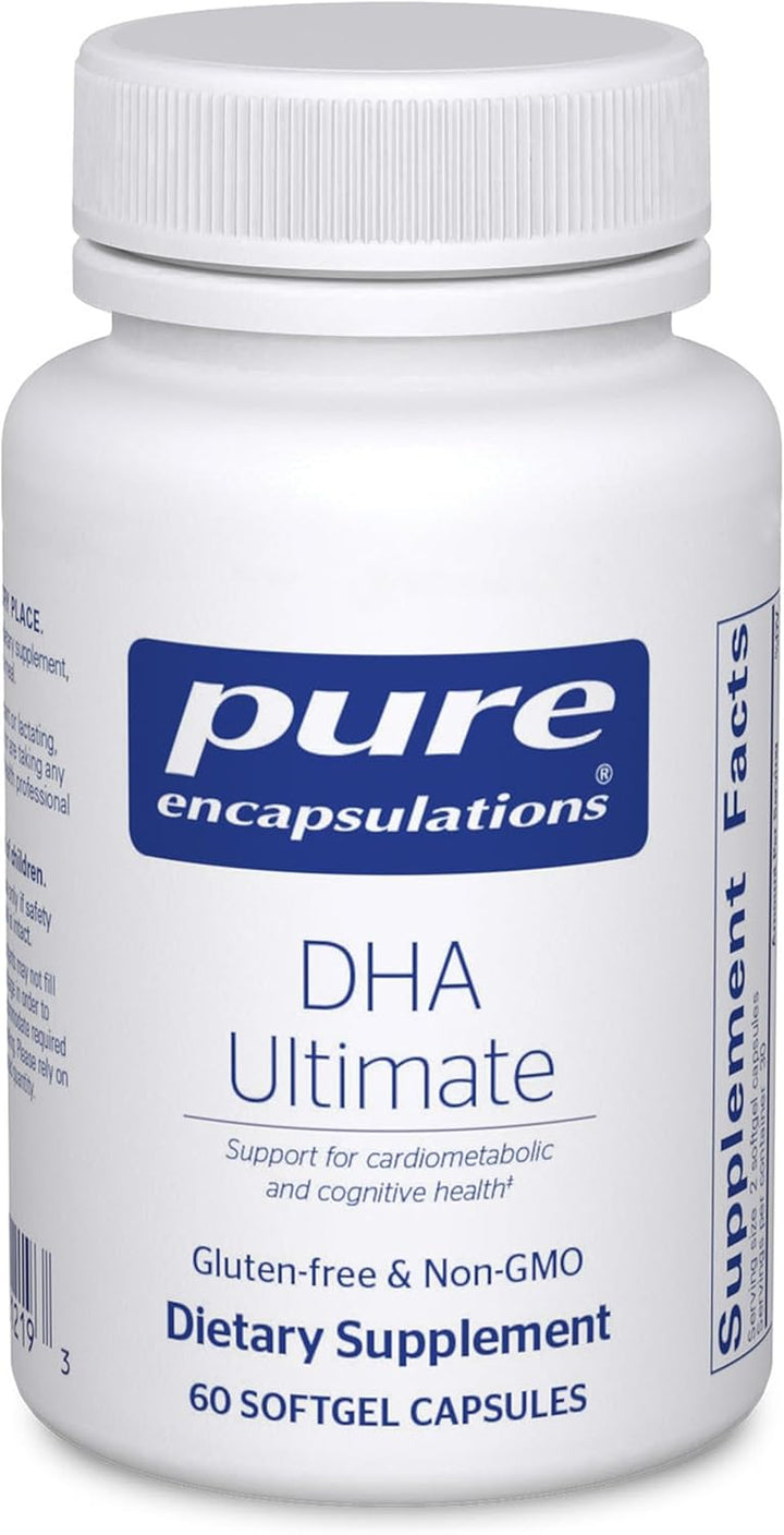 Pure Encapsulations DHA Ultimate Supports Brain and Heart Health 60 Softgels