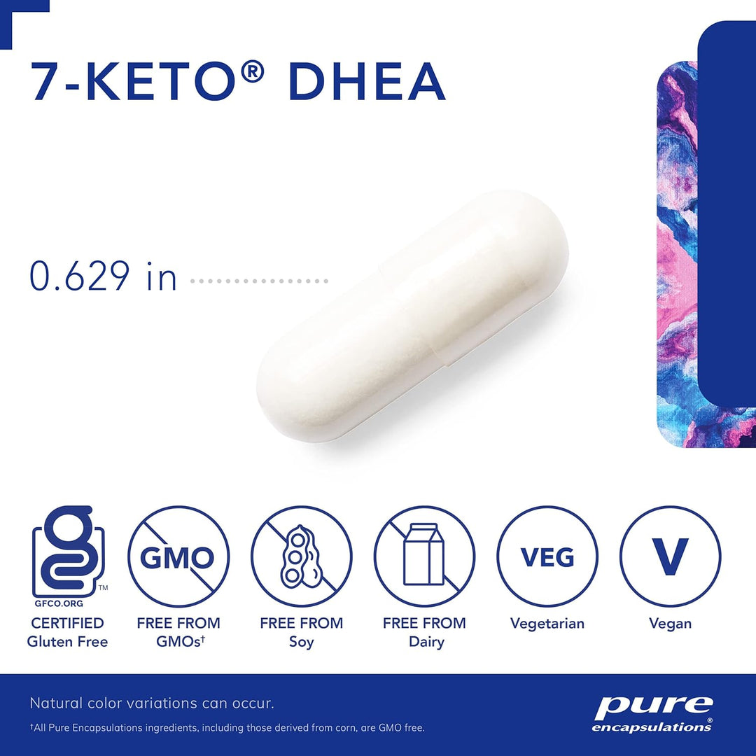 Pure Encapsulations 7 Keto DHEA For Metabolism Body Composition Support 60 Caps