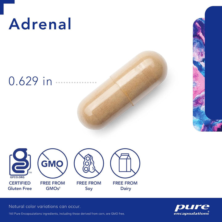Pure Adrenal Cortex Supports Energy Stress and Gland Health 60 Capsules