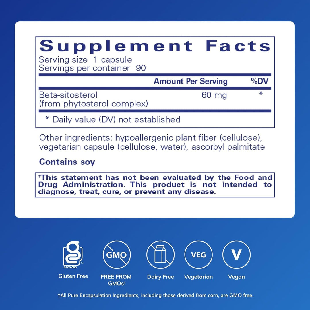 Pure Encapsulations Beta Sitosterol Supports Urinary Flow and Health 90 Capsules