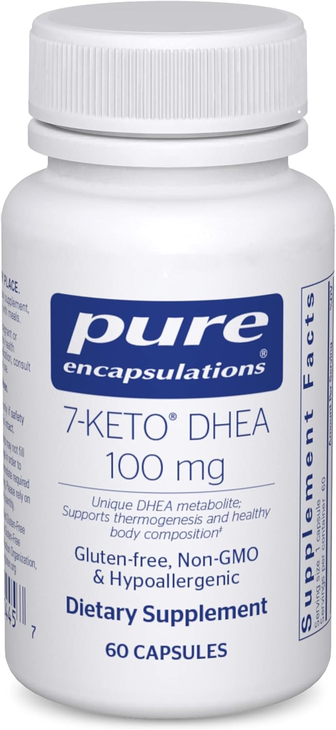 Pure Encapsulations 7 Keto DHEA For Metabolism Body Composition Support 60 Caps