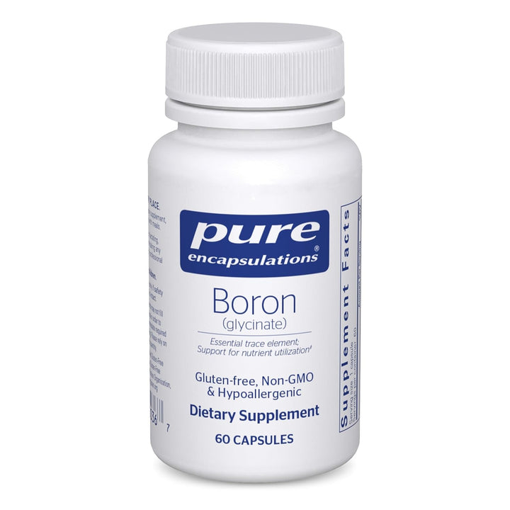 Pure Encapsulations Boron Glycinate Bone Support Supplement 60 Capsules
