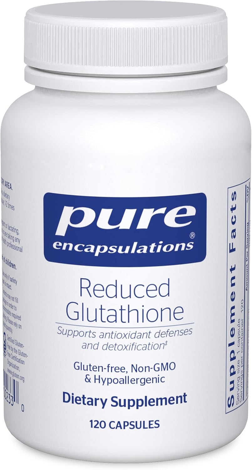 Pure Encapsulations Reduced Glutathione Supports Liver Health 120 Capsules