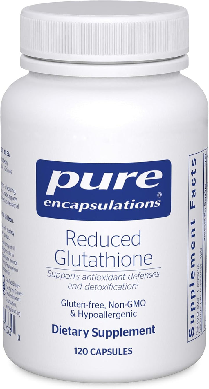 Pure Encapsulations Reduced Glutathione Supports Liver Health 120 Capsules