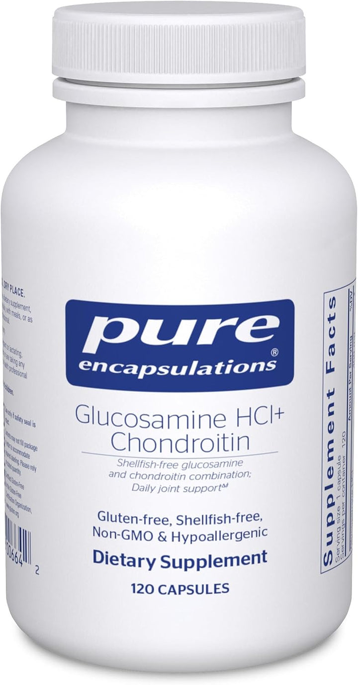 Pure Encapsulations Glucosamine HCL + Chondroitin Shellfish Free 120 Capsules