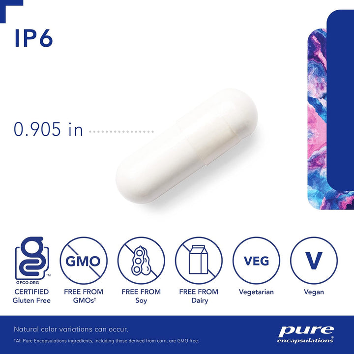 Pure Encapsulations IP6 Inositol Hexaphosphate Supports Cell Function 180 Caps