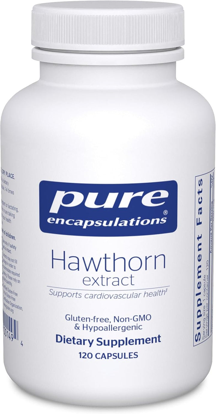 Pure Encapsulations Hawthorn Extract Supports Heart Function 120 Capsules