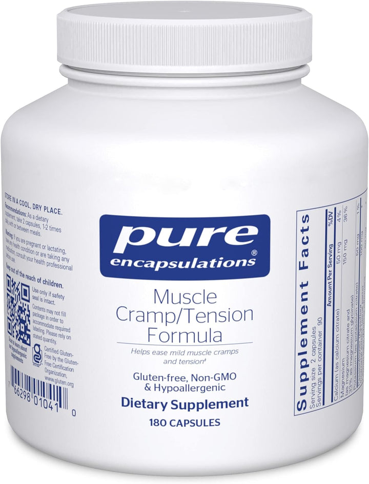 Pure Encapsulations Muscle Cramp Tension Formula Supports Relaxation 180 Caps