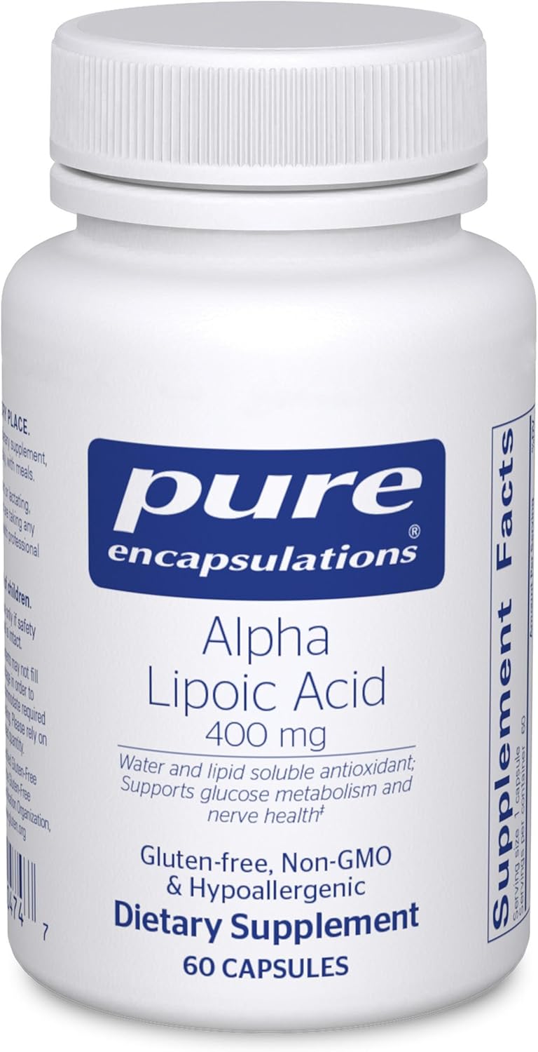 Pure Encapsulations Alpha Lipoic Acid 400 mg Supports Cell Function 60 Capsules