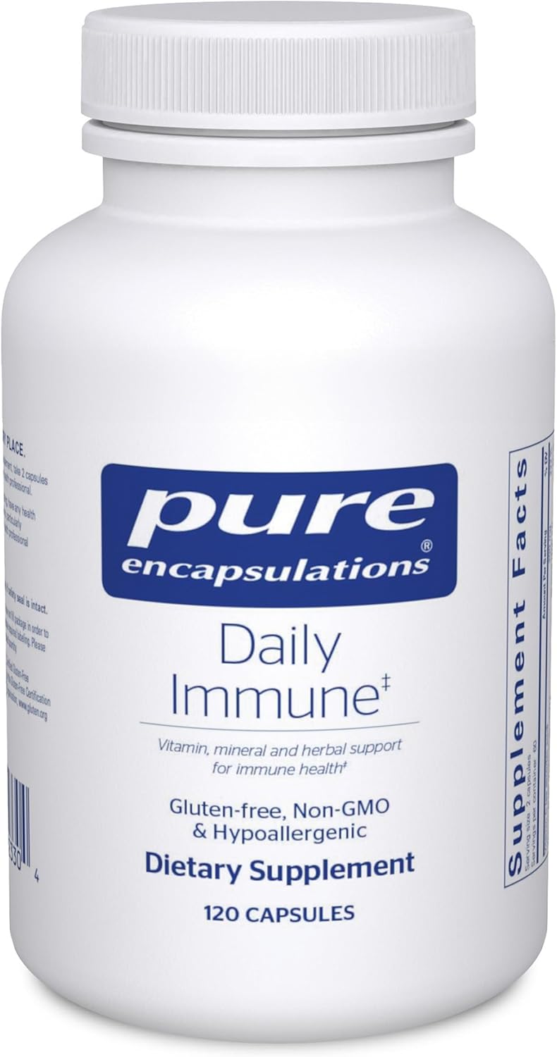 Pure Encapsulations Daily Immune Supports Defense Function Wellness 120 Capsules