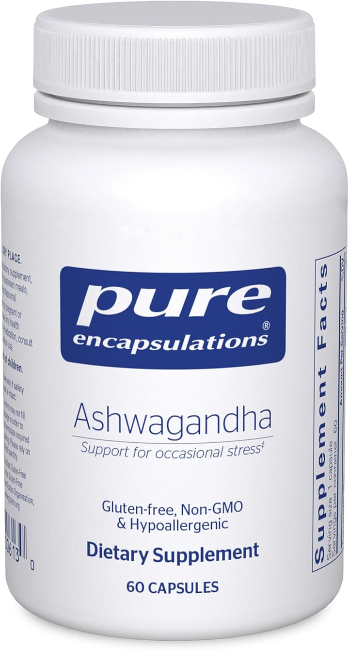 Pure Encapsulations Ashwagandha Extract Supports Stress and Immunity 60 Capsules
