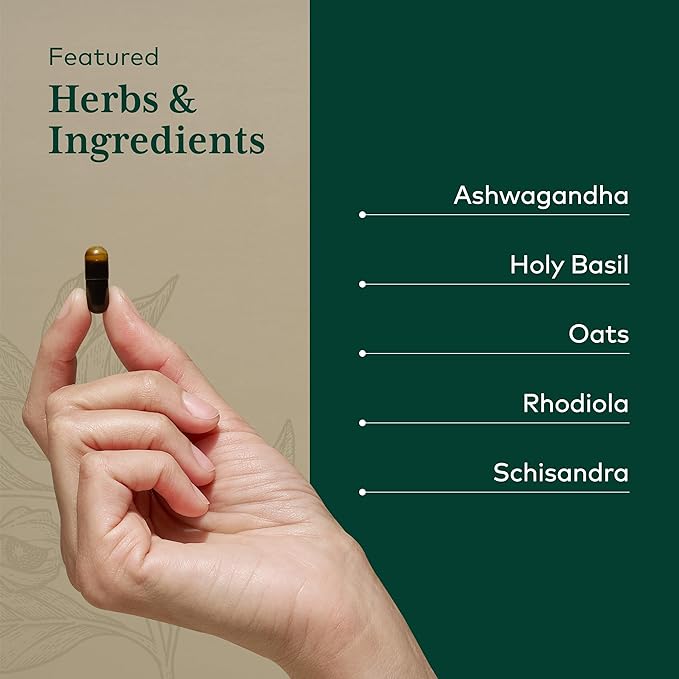 Gaia Herbs HPA Axis Daytime Maintenance Adrenal Support 60 Capsules