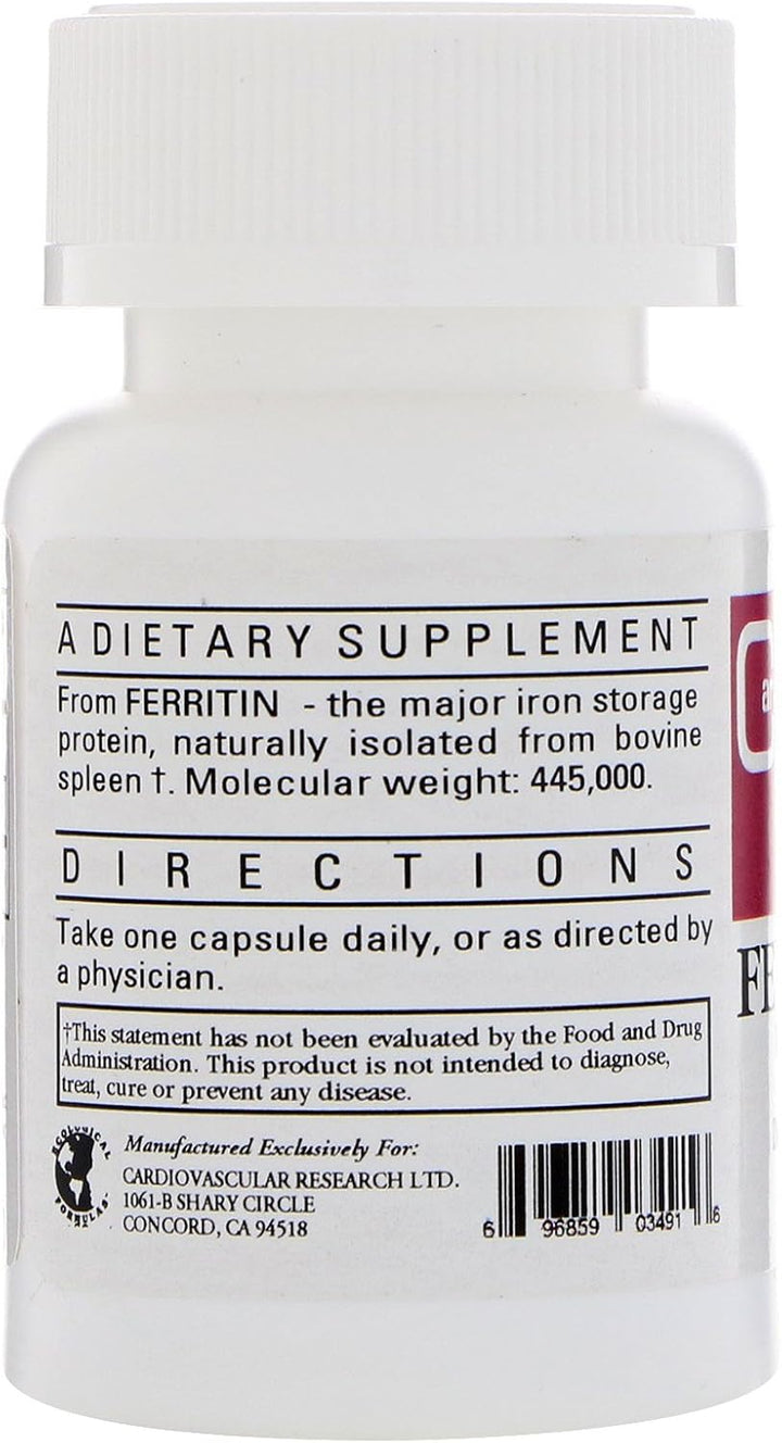 Cardiovascular Research Ferritin Bioavailable Iron 5 mg 60 Capsules