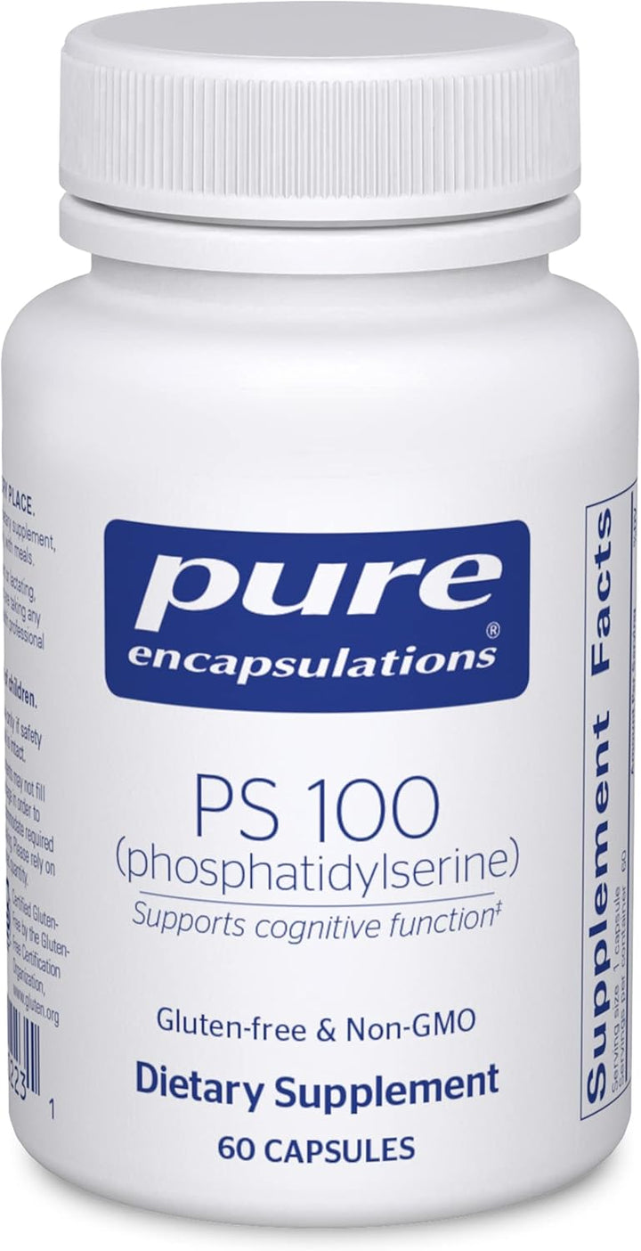 Pure Encapsulations PS 100 Phosphatidylserine Supports Brain Memory 60 Capsules